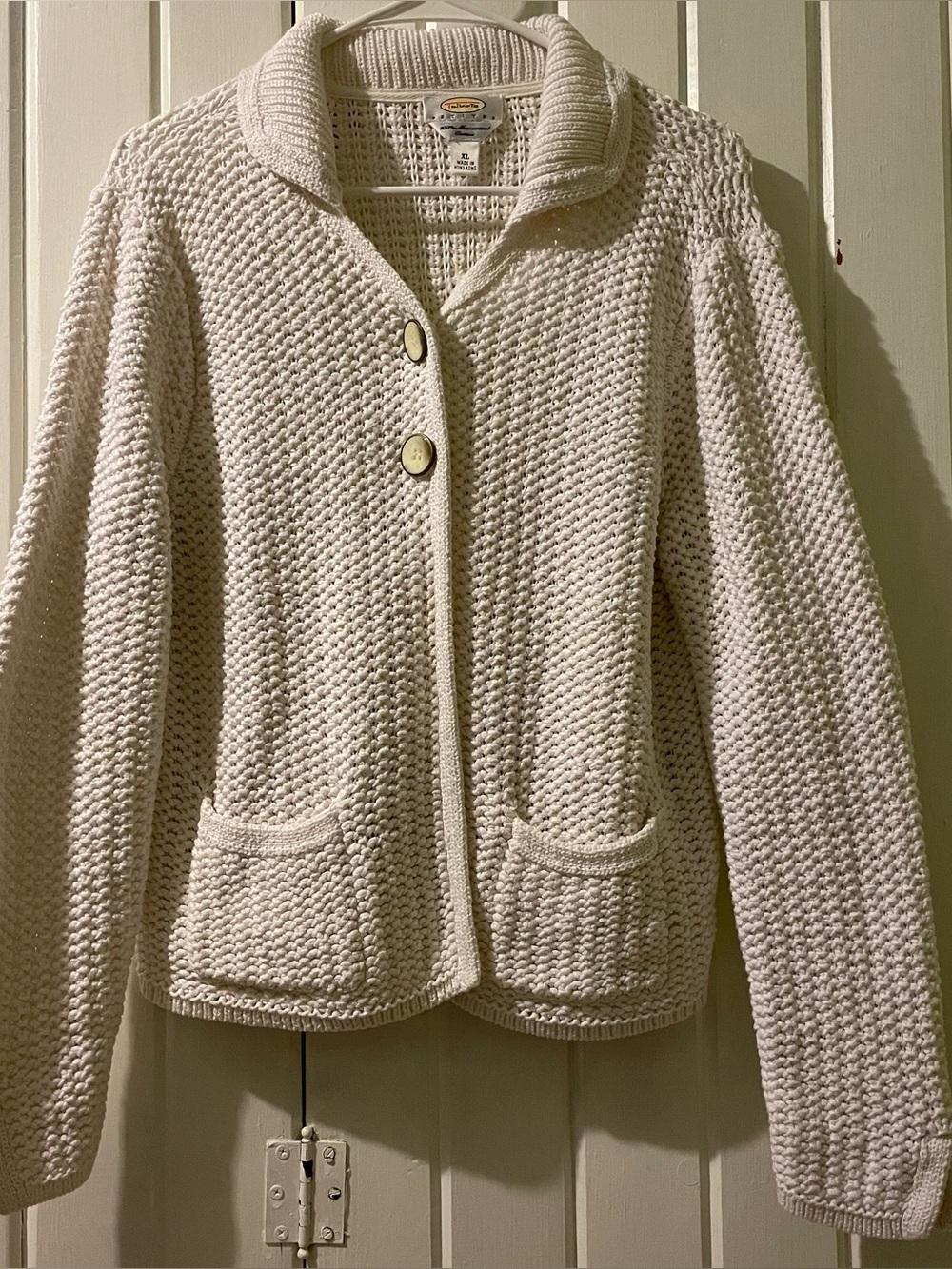 Talbots vintage made in Hong Kong cardigan sweater-petite X-large EUC